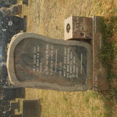 MERWE Thomas Ignatius van Heerden, van der 1941-1995 :: VAN DER MERWE Maralize 1982-2008