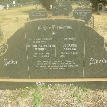 MEYER George Sylvester Korner 1931-1969 &amp; Johanna Martha 1941-