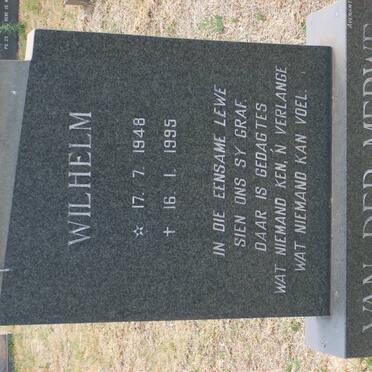 MERWE Wilhelm, van der 1948-1995