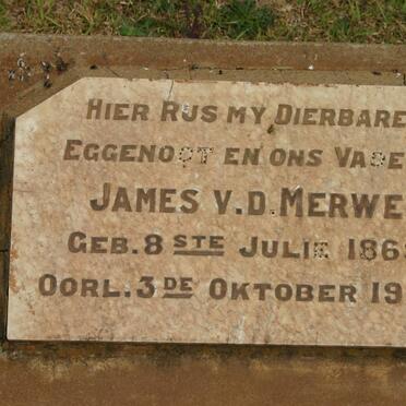 MERWE James, v.d. 1869-1941