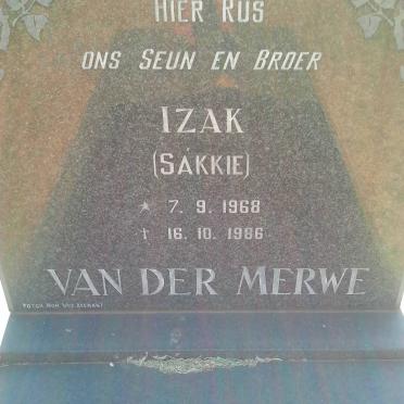 MERWE Izak, van der 1968-1986
