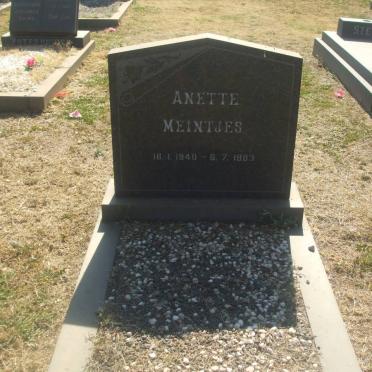 MEINTJES Anette 1940-1983
