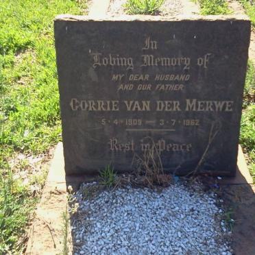 MERWE Corrie, van der 1902-1962