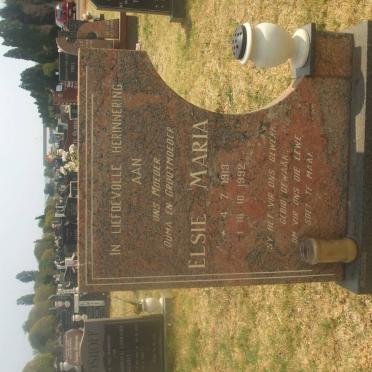 MERWE Elsie Maria, van der 1913-1992
