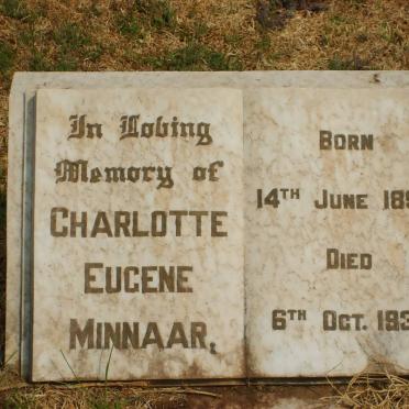 MINNAAR Charlotte Eugene 1896-1933