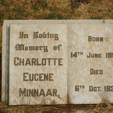 MINNAAR Charlotte Eugene 1896-1933