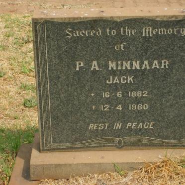 MINNAAR P.A. 1882-1960