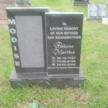 MODISE Pulane Martha 1925-2008