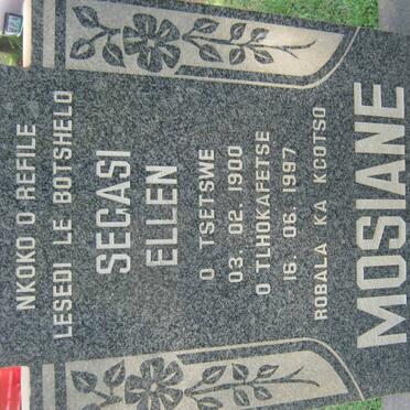 MOSAINE Segasi Ellen 1900-1997