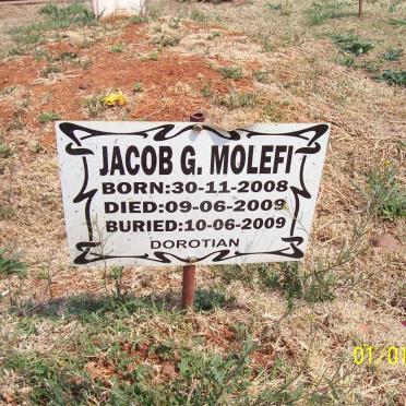 MOLEFI Jacob G. 2008-2009