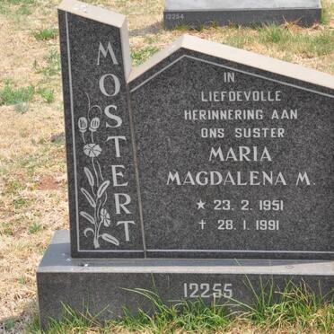 MOSTERT Maria Magdalena M. 1951-1991