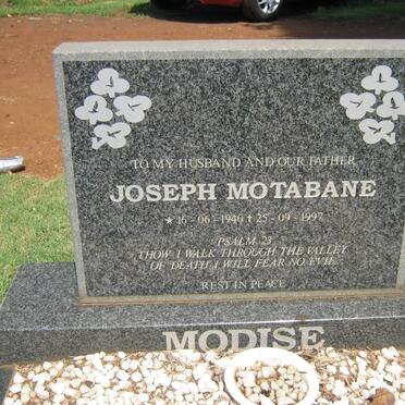 MOTABANE Joseph 1940-1997