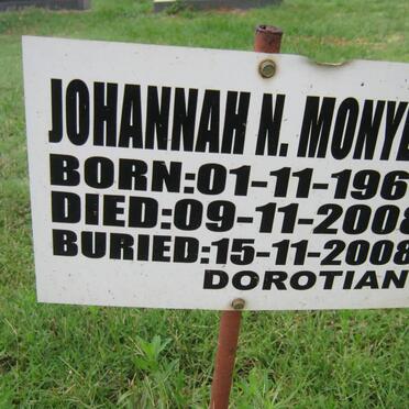 MONYEKI Johannah N. 1966-2008