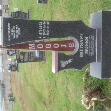 MOGOJE Motsapi Moses 1976-2009
