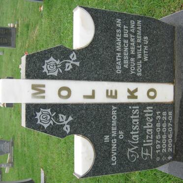 MOLEKO Matsatsi Elizabeth 1975-2006