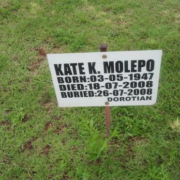 MOLEPO Kate K. 1947-2008