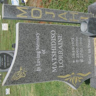 MOJAHI Matshidiso Lorraine 1972-2010