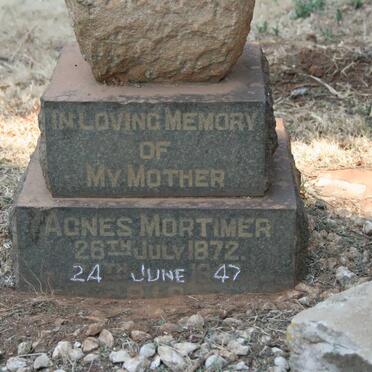 MORTIMER Agnes 1872-1947