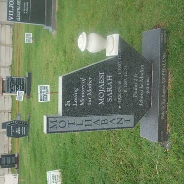 MOTLHABANI Mojaesi Sarah 1926-2007