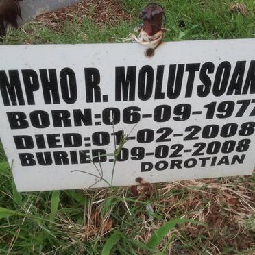 MOLUTSUANE Mpho R. 1977-2008