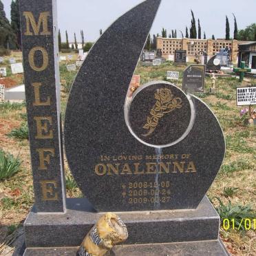 MOLEFE Onalenna 2006-2009