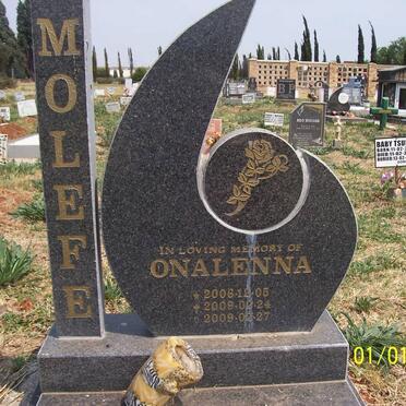 MOLEFE Onalenna 2006-2009