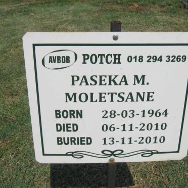MOLETSANE Paseka M. 1964-2010