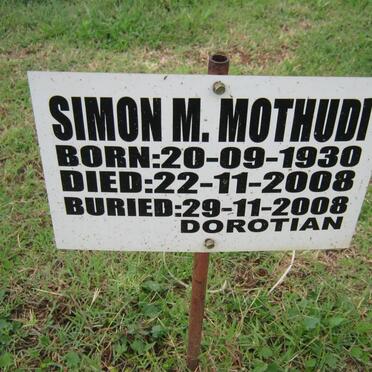 MOTHUDI Simon M. 1930-2008
