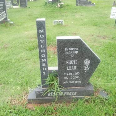 MOTLHOMEDI Phuti Leah 1960-2008