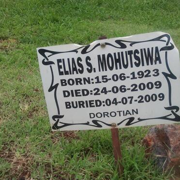 MOHUDSIWA Elias S. 1923-2009