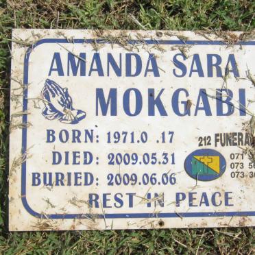 MOKGABI Amanda Sara 1971-2009
