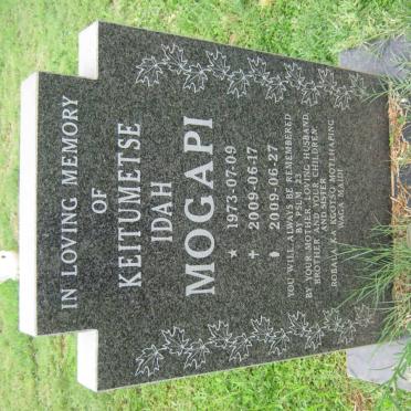 MOGAPI Keitumetse Idah 1973-2009