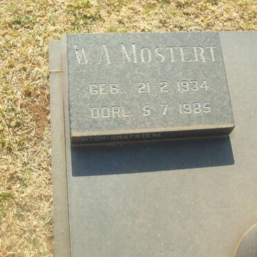 MOSTERT W.A. 1934-1985