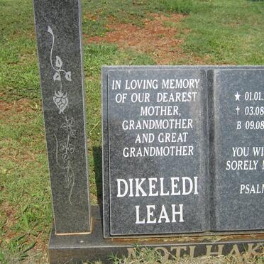 MOTLHAKI Dikeledi Leah 1943-2010