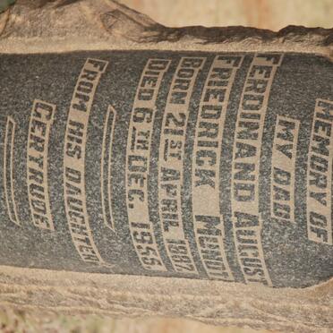 MUNDT Ferdinand August Friedrick 1887-1955