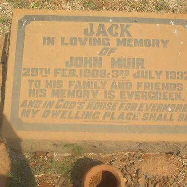 MUIR John 1908-1932