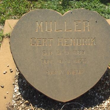 MULLER Gert Hendrik 1889-1973