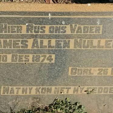MULLER James Allen 1874-1945