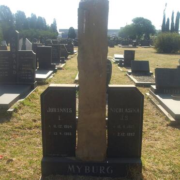 MYBURG Johannes L. 1904-1986 &amp; Nicolasina J.S. 1912-1992
