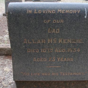 MCKENZIE Allan -1934