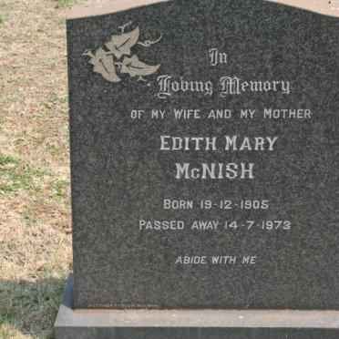 MCNISH Edith Mary 1905-1973