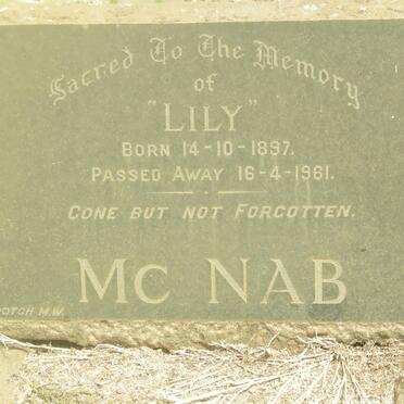 MCNAB Lily 1897-1961