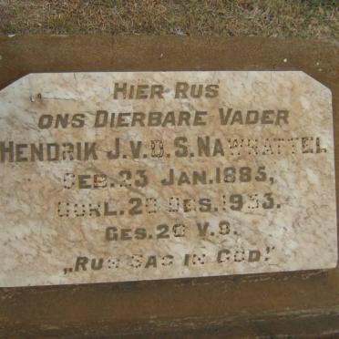 NAWRATTEL Hendrik J. v.d. S. 1885-1953