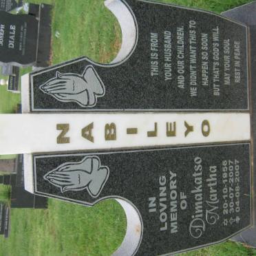 NABILEYO Dimakatso Martha 1956-2007