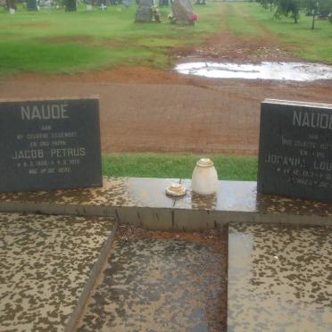 NAUDÉ Jacob Petrus 1900-1973 &amp; Johanna Louisa 19?7-1986