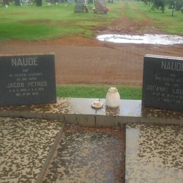 NAUDÉ Jacob Petrus 1900-1973 &amp; Johanna Louisa 19?7-1986