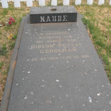 NAUDE Gideon Petrus Schoeman 1926-1991