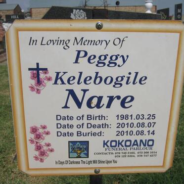NARE Peggy Kelebogile 1981-2010