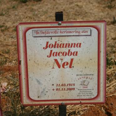 NEL Johanna Jacoba 1918-2009