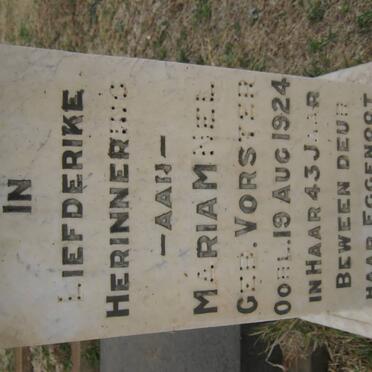 NEL Mariam nee VORSTER -1924